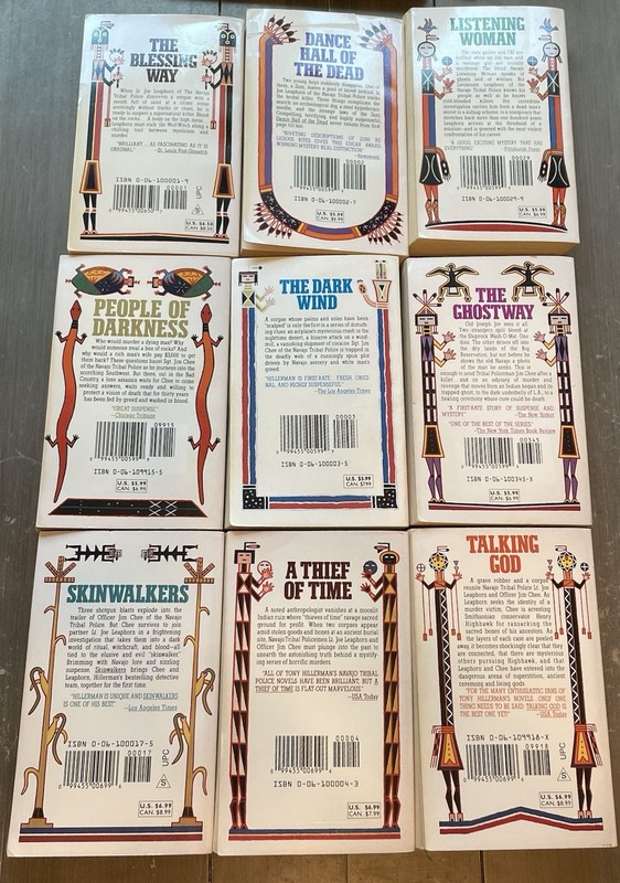 Tony Hillerman - First 9 Paperbacks in his Navajo Mystery Series. gallery
