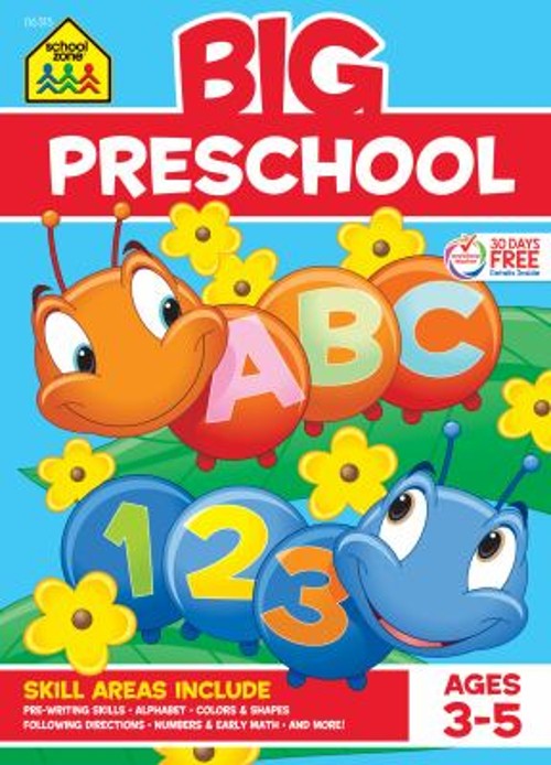 School Zone Big Preschool Workbook Paperback School Zone