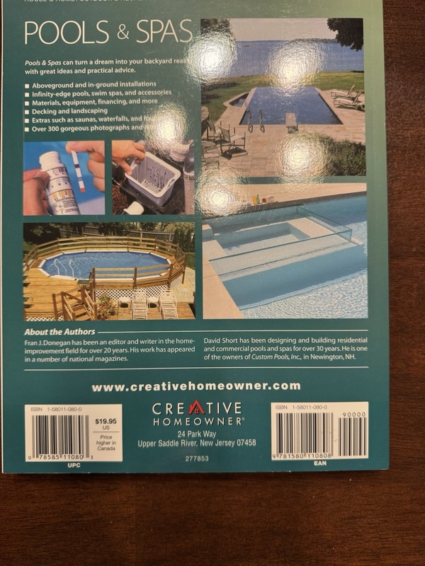 Creative Homeowner Pools & Spas: Ideas for Planning, Designing & Landscaping NEW