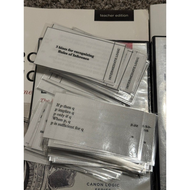 Canon Press Introductory & Intermediate Logic Bundle Books DVDs Teacher Student gallery