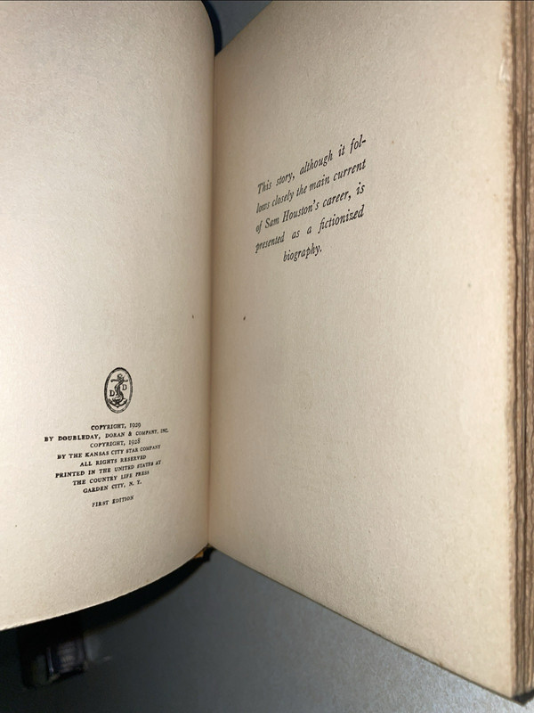 A Texas Titan Story Of Sam Huston Oskinson *1929 1st Edition Hardcover W Jacket gallery