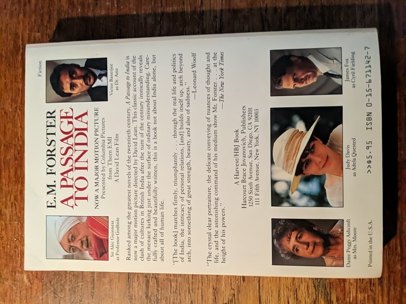 E.M. Forster A Passage To India 1984 Pbk NEW Harvest /HBJ Book Columbia Pictures gallery