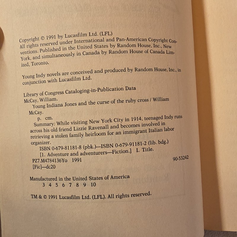 Young Indiana Jones Books Lot 3 gallery