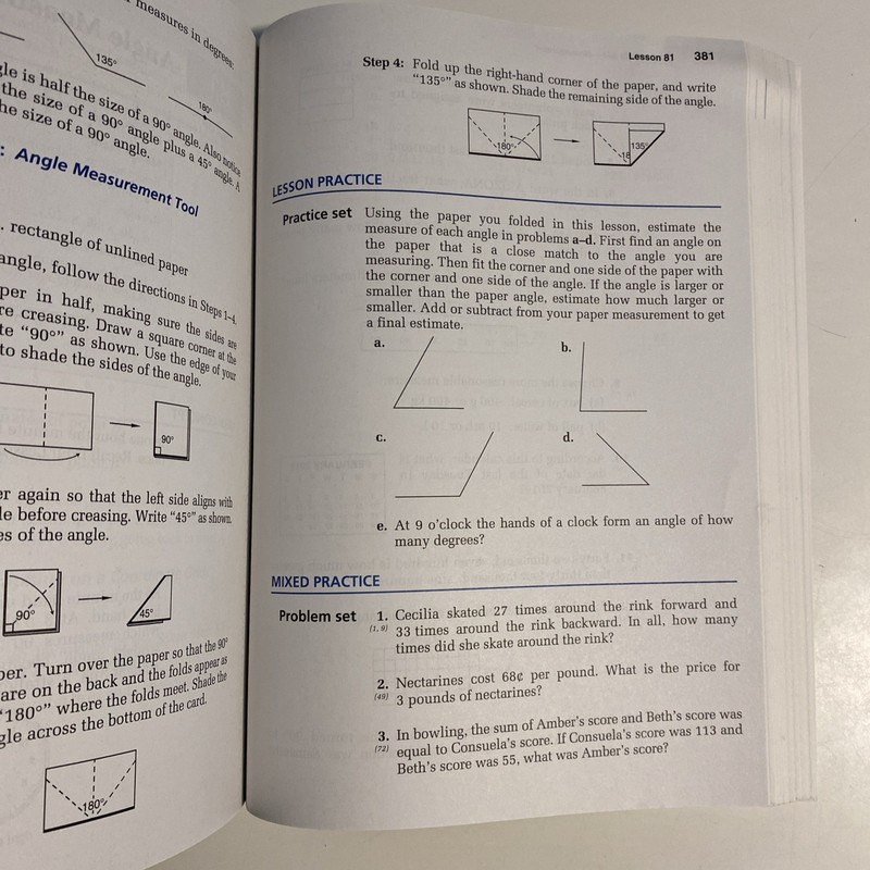 Saxon Math 5/4 Work Text, No Writing, Damaged Corner gallery