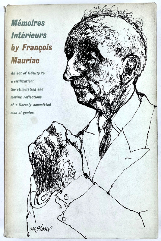 Memoires Interieurs Francois Mauriac First American Edition Milton Glaser 1961