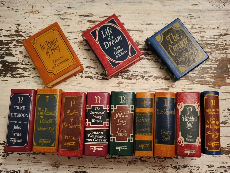 Del Prado Miniature Books Classics Library Your Choice Of Titles Leather Mini gallery