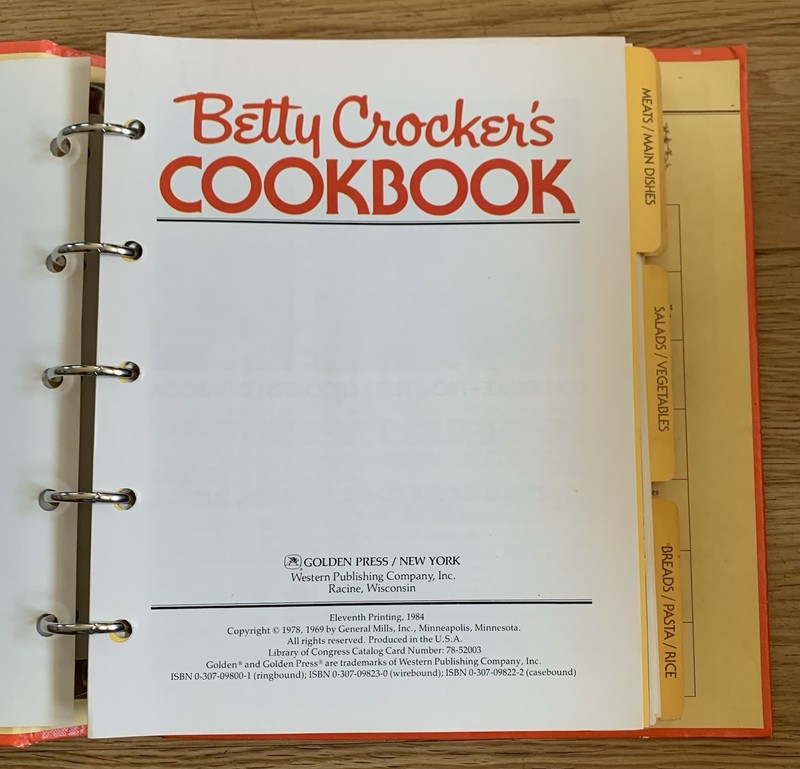 Vintage Betty Crocker's Cookbook 1984 Ringbound 11th Printing 1978 Edition HC gallery