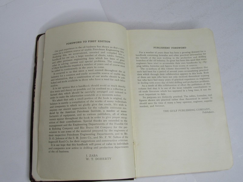 Vintage 1939 Practical Petroleum Engineers Handbook 2nd Edition Book gallery