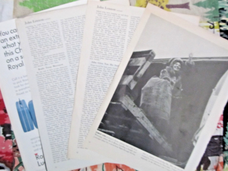 Vintage 1964 The Beatles, John Lennon cover & Article for Cosmopolitan Magazine gallery