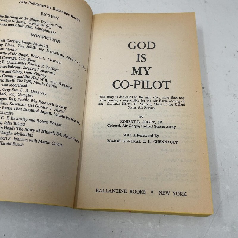 God Is My Co-Pilot by Robert Lee Scott PB First Thus Very Good 1956 gallery