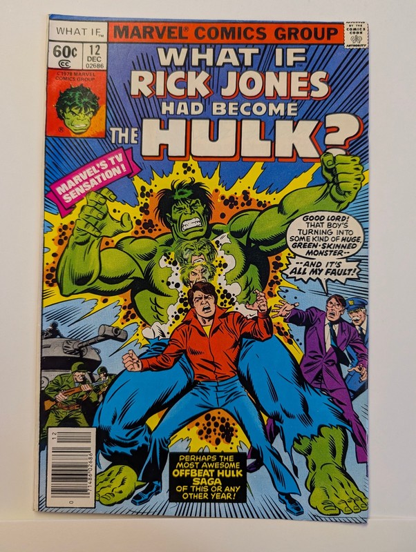 What If #12, Marvel Comics, 1978, Rick Jones Hulk.