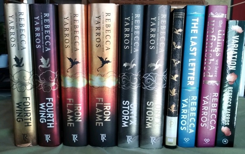 Fourth Wing/Rebecca Yarros Set 1st Eds INCLUDES a Holiday Edition & Target Ed