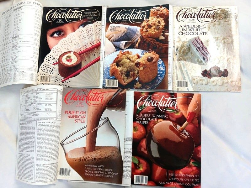 CHOCOLATIER MAGAZINE Complete Set Lot of 5 Issues 1986 Vol. 2 #1-5