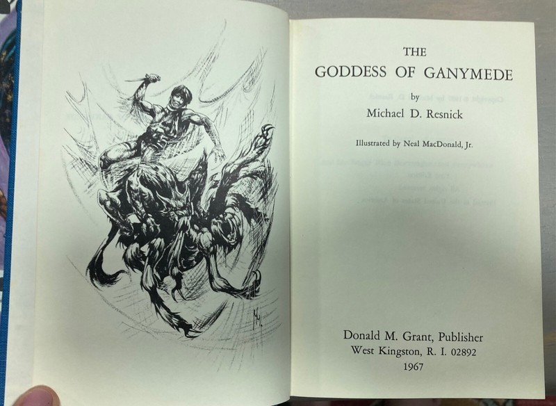 Goddess of Ganymede Michael Resnick 1967 Donald Grant 1st ed Illustrated Fantasy gallery