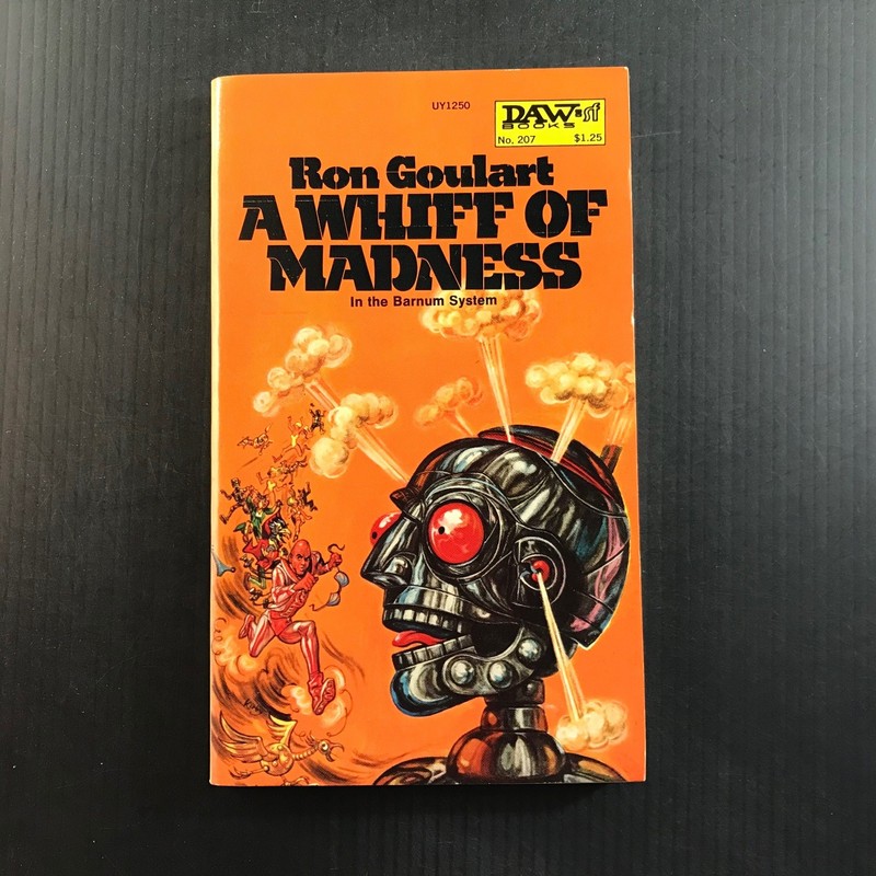 A Whiff of Madness Ron Goulart 1976 First Printing DAW Books Sci-Fi Kirby Art