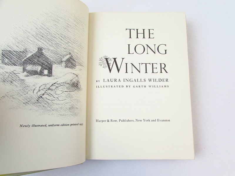 The Long Winter Laura Ingalls Wilder 1953/c1962 Vintage HCDJ Garth Williams gallery