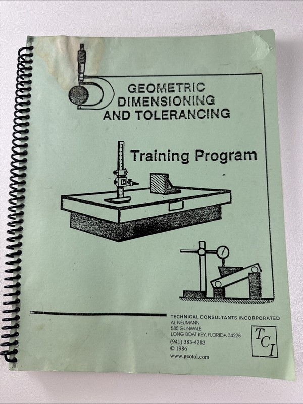 Geometric Dimensioning And Tolerancing Training Program Book Al Neuman 1986 Read