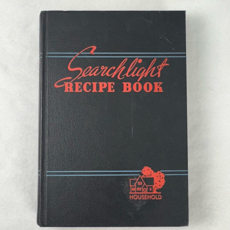 Vintage 1956 Household Searchlight Recipe Book 26th Edition Hardcover Cookbook