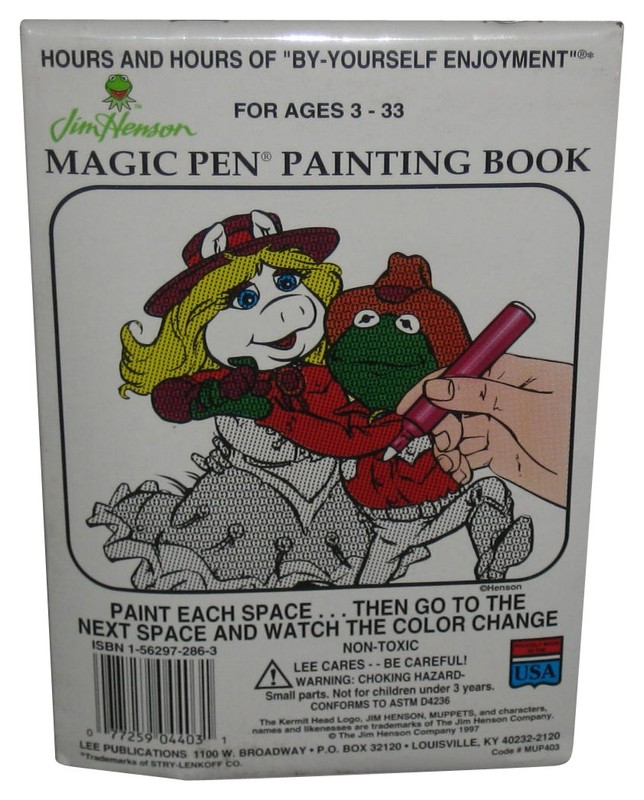 Jim Henson's The Muppet Go West Lee Publications Magic Pen Painting Book gallery