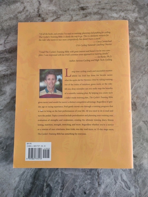 1996 The Cyclist's Training Bible 2nd Edition Joe Friel Serious Bikers 266 Pages gallery