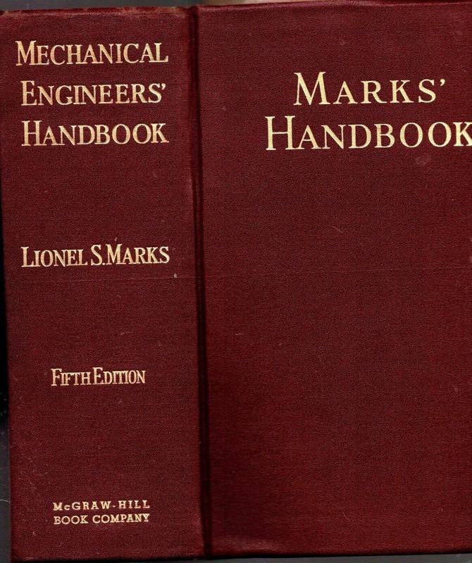 RARE 1951 MARKS’ MECHANICAL ENGINEER’S HANDBOOK ILLUSTRATED 3 INCHES THICK T…