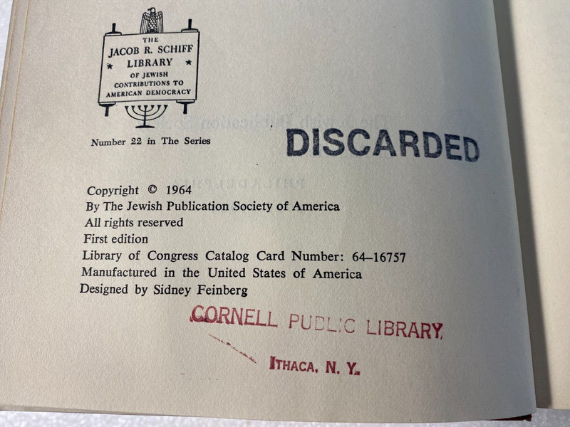The American Jew-A Reappraisal by Oscar I. Janowsky 1964 HC/DC gallery