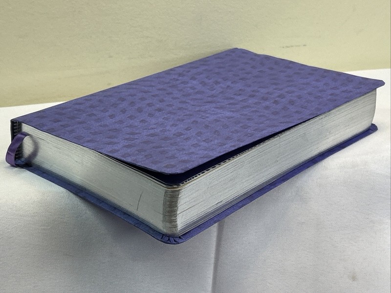 Purple Personal Gift Bible Nelson 413PP w/out Box - 1980 New Silver Page Edges gallery