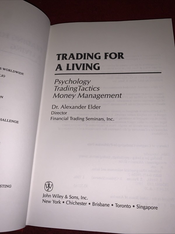 Trading For A Living By Dr. Alexander Elder