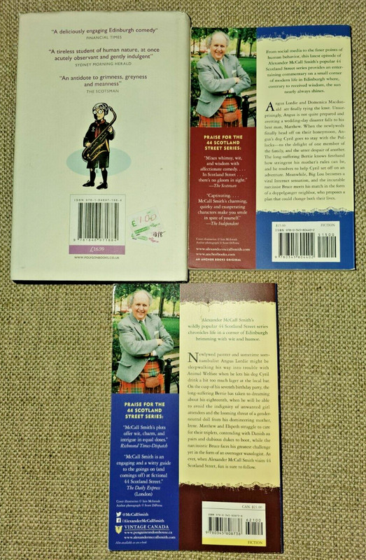 Lot of Three 44 Scotland Street Series Alexander McCall Smith Books #7 HC #8 #9 gallery