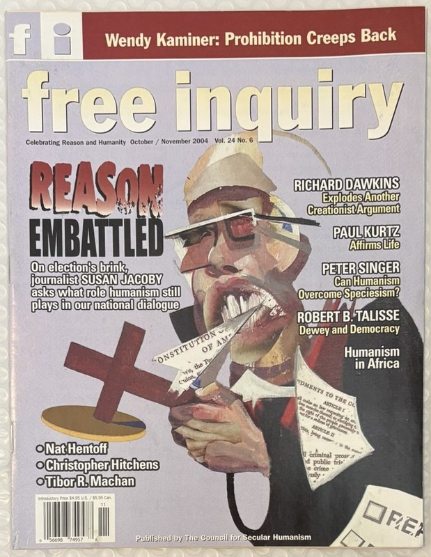 Free Inquiry Oct/Nov 2004 Richard Dawkins Christopher Hitchens Magazine