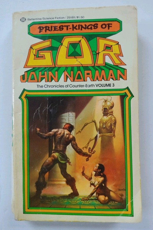John Norman: Priest-Kings of Gor (Chronicles Counter-Earth #3) ~ VTG SCI-FI PB