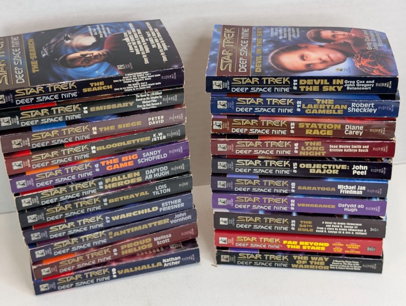 Star Trek Deep Space Nine Lot of 21 Books #1–15, 18, 22 Sci‑Fi Paperback Series