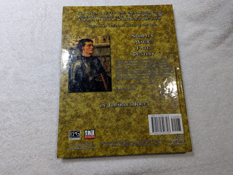 D20 D&D 3rd Edition Legends Of Excalibur Arthurian Adventures RPG Objects gallery