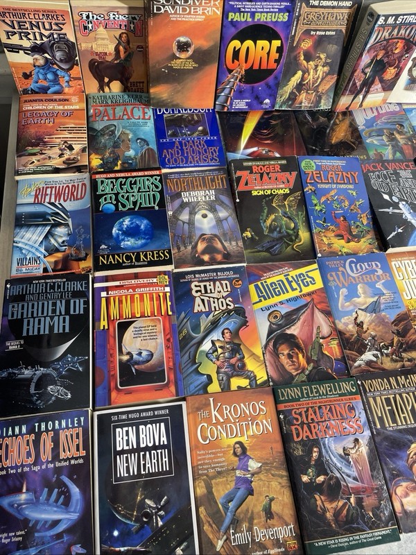 5 Pounds Assorted Science Fiction Paperback Books Mass Market Various Good gallery