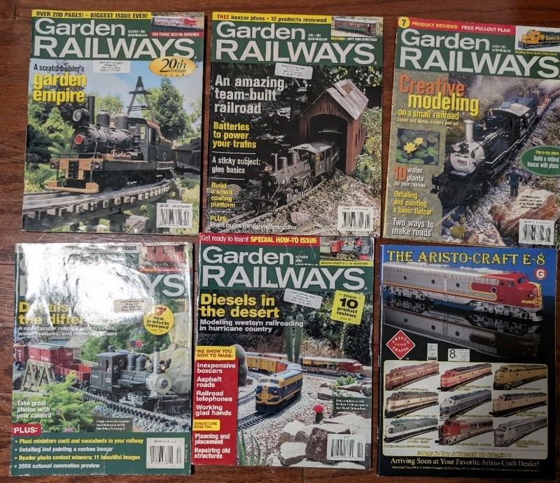 Lot Of 6 Garden Railways Magazines 2003,04,05,06,07,08