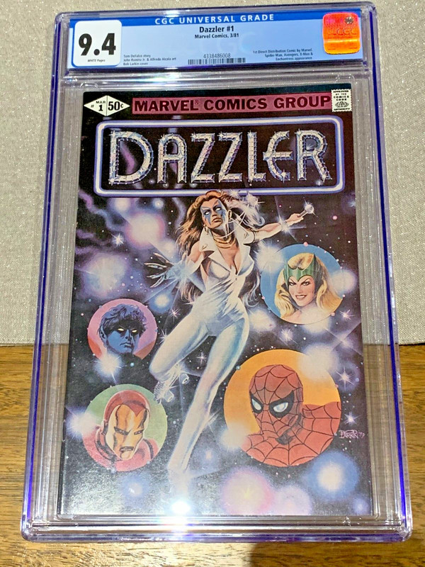 Dazzler #1 CGC 9.4 NM 1st Direct Distribution WHITE pages Spidey, X-Men appear