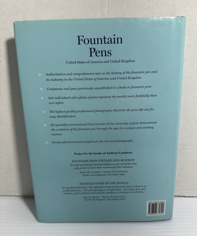 Fountain Pens United States United Kingdom Andreas Lambrou 2000 HC DJ History gallery