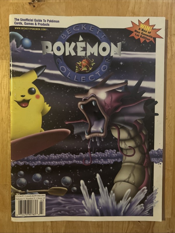 vintage Beckett Pokémon Collector magazine issue #19 from March 2001 Pikachu ￼￼