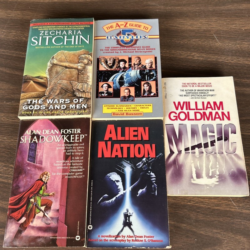 Sci Fi Movie And TV Book Lot Alan Dean Foster William Goldman Zecharia Sitchin