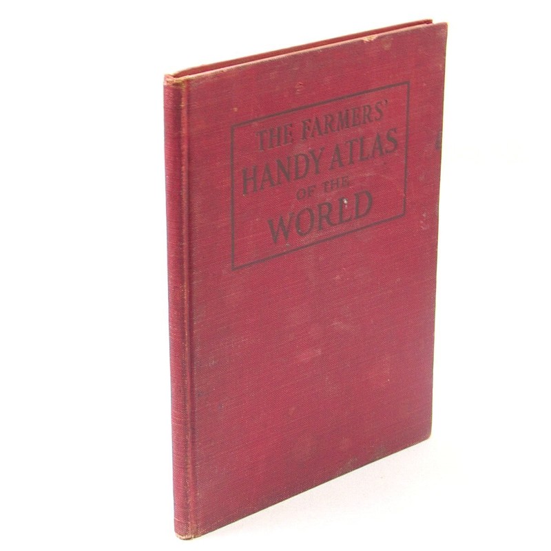 The Farmers Handy Atlas of the World 1907 Orange Judd HC Color Maps
