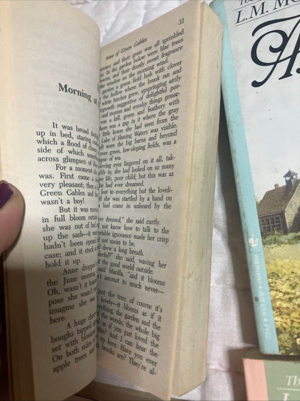 Anne Of Green Gables Novels # 1,2,3,4 By L.M. Montgomery Bantam Reissue 1992 gallery
