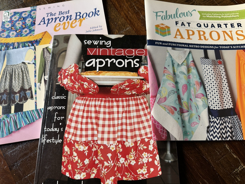 LOT OF 3 Apron Pattern Books-Fat Quarter, Sewing Vintage, Best Apron Book Ever