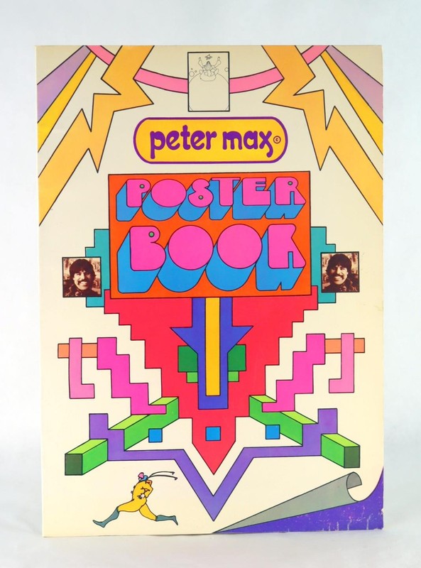 Peter Max 1970 Poster Book Psychedelic Art Poster Book Folio Paperback