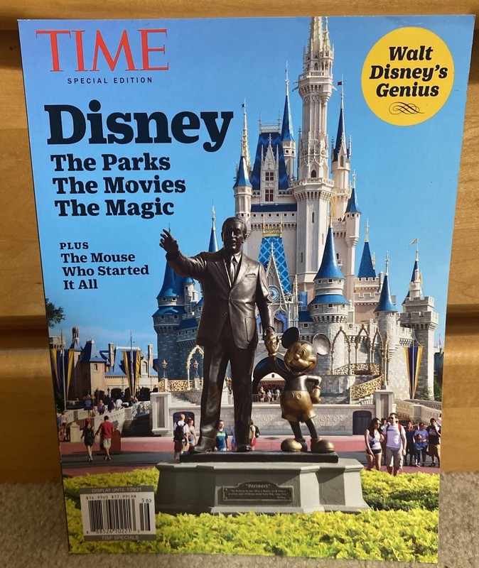 TIME Special Edition Magazine Disney The Parks The Movies The Magic Jan 2021