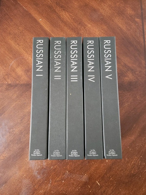 Pimsleur CDs Language Approach Gold Edition Course Russian Levels 1- 5 Full Set