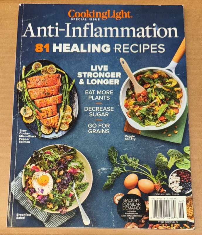 Cooking Light Magazine : Anti-Inflammation, SPECIAL EDITION (July 2024, GOOD)