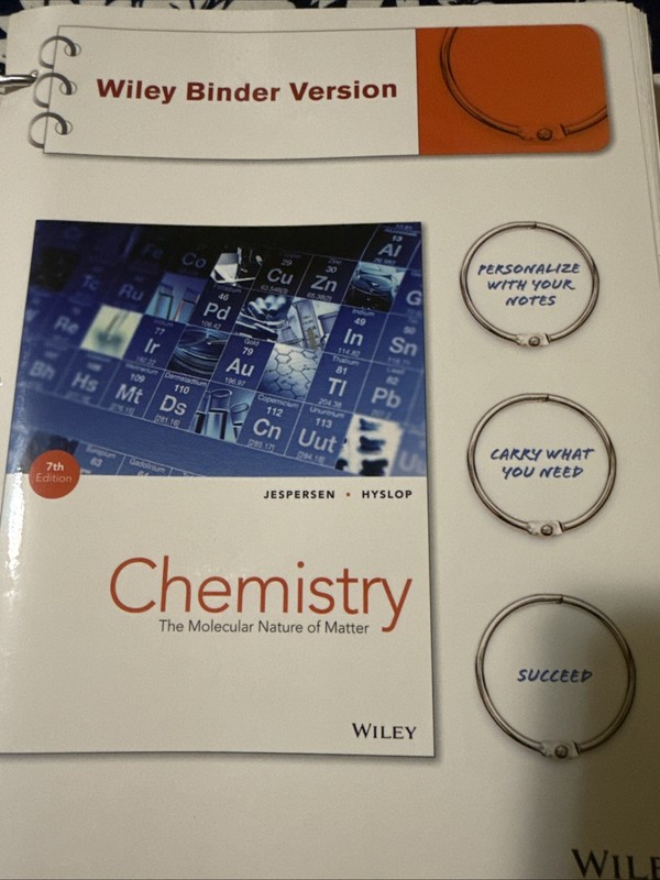 Chemistry: The Molecular Nature of Matter by Neil D. Jespersen (2014, Ringbound)