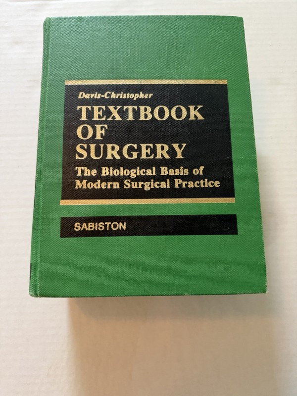 Davis-Christopher Textbook of Surgery Hardcover Book Vintage 12th Edition