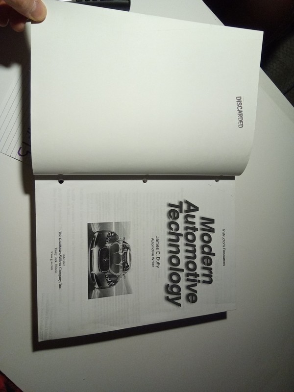 MODERN AUTOMOTIVE TECHNOLOGY INSTRUCTOR'S MANUAL By James E. Duffy 7th Ed PB gallery