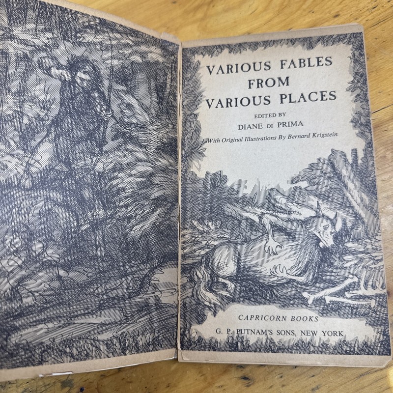 Various Fables from Various Places by Diane di Prima (1960) gallery
